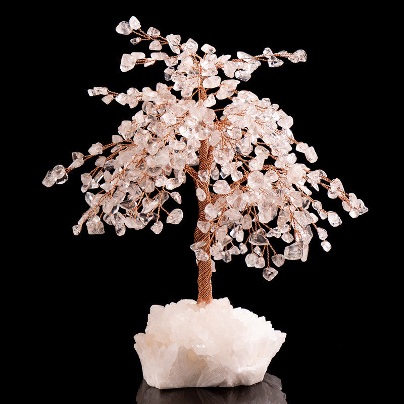 Natural Crystal Wealth Tree Colorful Home Decoration