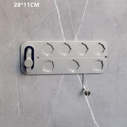 Bathroom Hanger Space Aluminum Bracket Without Punching