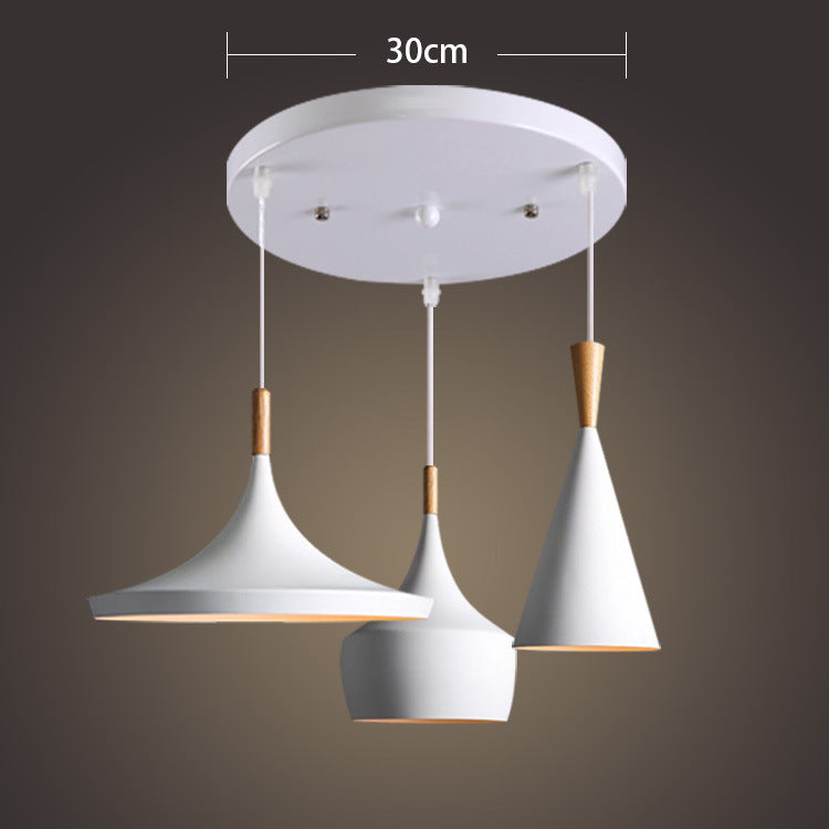 Lustre à trois têtes, Instrument de musique créatif, lustre pour Bar, café, lampes américaines