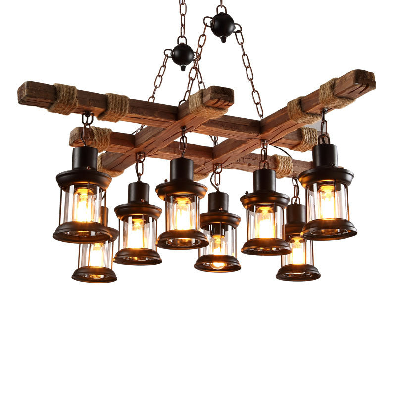 European Retro Industrial Style Chandelier