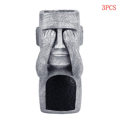 Home Geometric Leisure Resin Ornaments Courtyard Home Design Easter Island Decoration