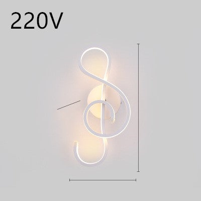 Lampe murale led nordique minimaliste, lampe de chevet pour chambre à coucher