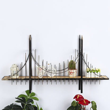 American Retro Bridge Shelving Wall Decoration Wall Hanging