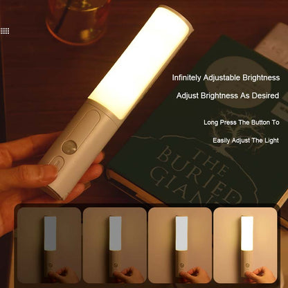 Nuevo estilo, luz LED nocturna inteligente con Sensor de movimiento por detección de movimiento humano para el hogar, cama, cocina, armario, lámpara de pared