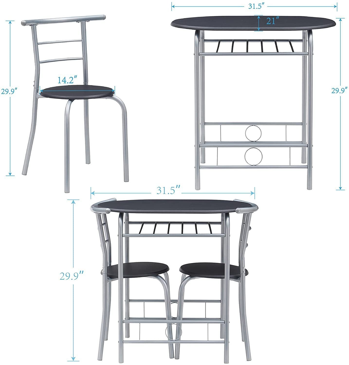 Mesa de pareja creativa europea para dos