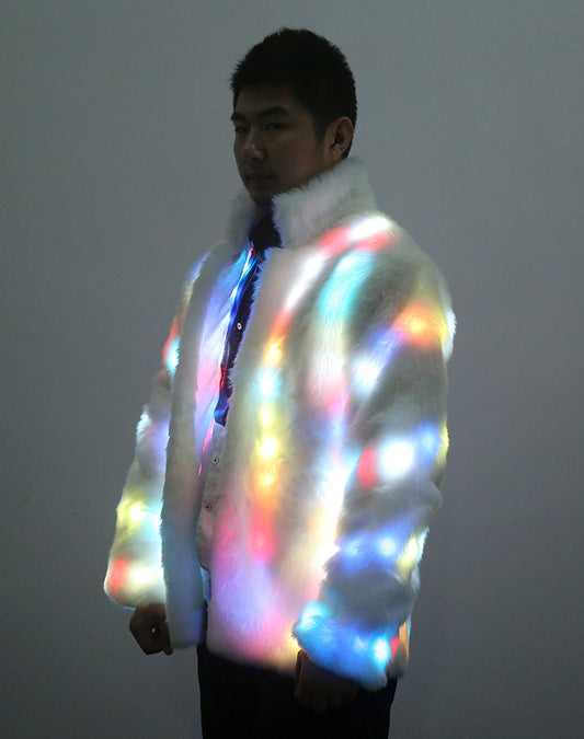 Veste à éclairage LED colorée pour Halloween