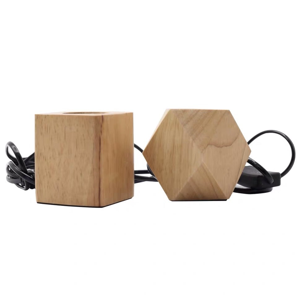 Support de lampe rétro suspendu en fil de fer, support de lampe en bois, lampe de Table