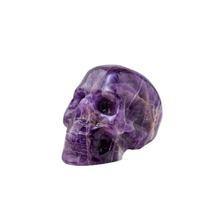 Natural Amethyst Skull Halloween Crafts Ornaments