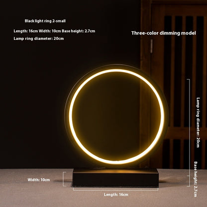 Nuevo anillo de lámpara LED de estilo chino con reflujo de incienso para decoración zen creativa para el hogar y la sala de estar