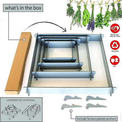 Garden Bed Elevated Raised Vegetables Flowers Herb Planter Fence Outdoor