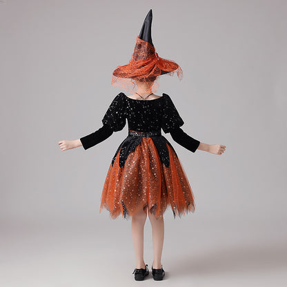 Costume de sorcière pour enfants Halloween Cosplay