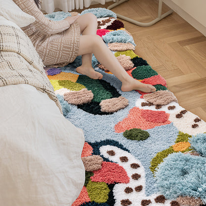 Tapis de salon de chambre à coucher en mousse irrégulière