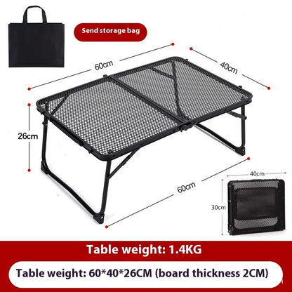 Table pliante d'extérieur, Table de pique-nique ronde Portable, Camping