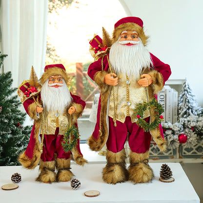 Décorations d'arbre de Noël en forme de poupée du Père Noël