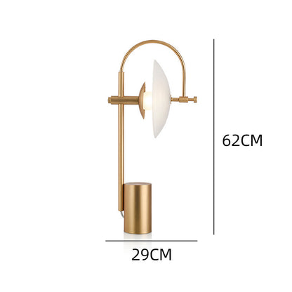 Lampe de table en verre de chevet de chambre à coucher créative moderne