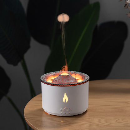 Humidificateur d'huile essentielle ultrasonique créatif, Machine d'aromathérapie volcanique, diffuseur d'humidificateur de flamme d'air de méduse