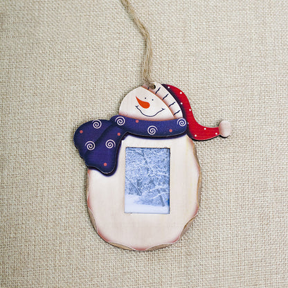 Christmas Decorations Wooden Pendant Photo Frame