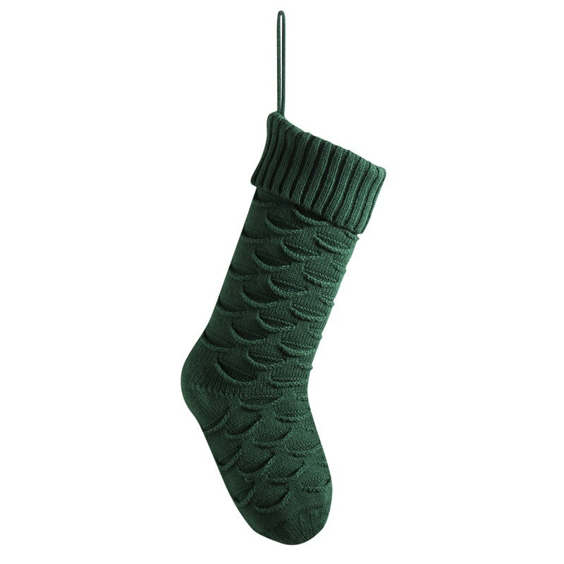 Sac cadeau de Noël Chaussettes décoratives Décoration suspendue tricotée