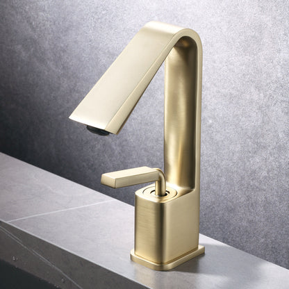 Copper Light Luxury And Simplicity Hot And Cold Faucet