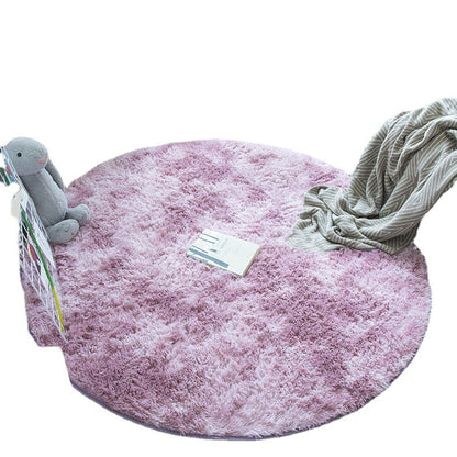 Tapis rond nordique en laine de soie, pour salon, Table basse, belle chambre à coucher, chaise d'ordinateur, panier suspendu, tapis de Yoga pour la maison