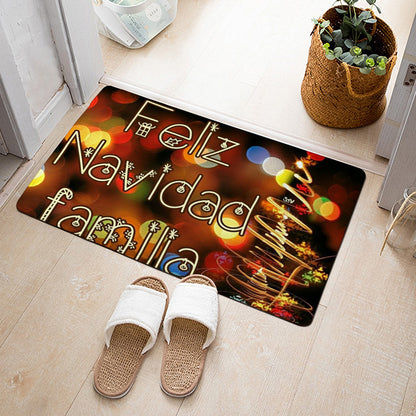 Christmas Floor Mat Bedroom Bathroom Home Absorbent Non-slip