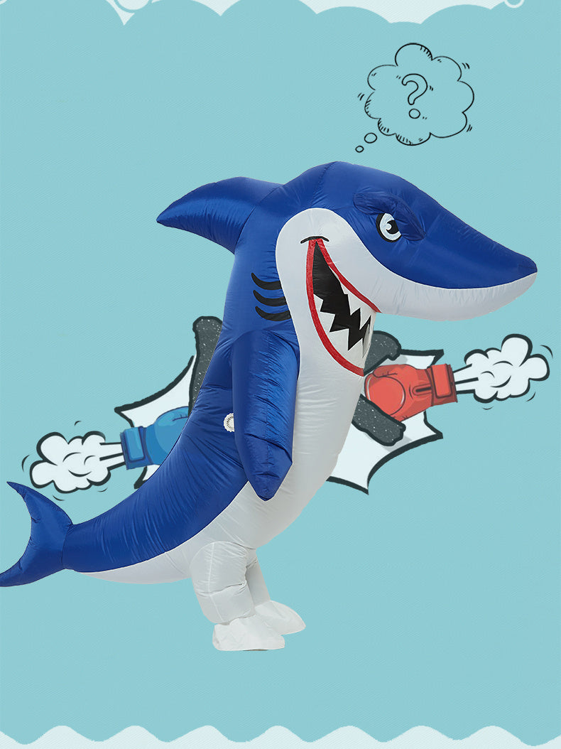 Halloween Funny Cartoon Doll Costume Big Shark