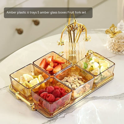 Fruit Plate Living Room Coffee Table Household Storage Box