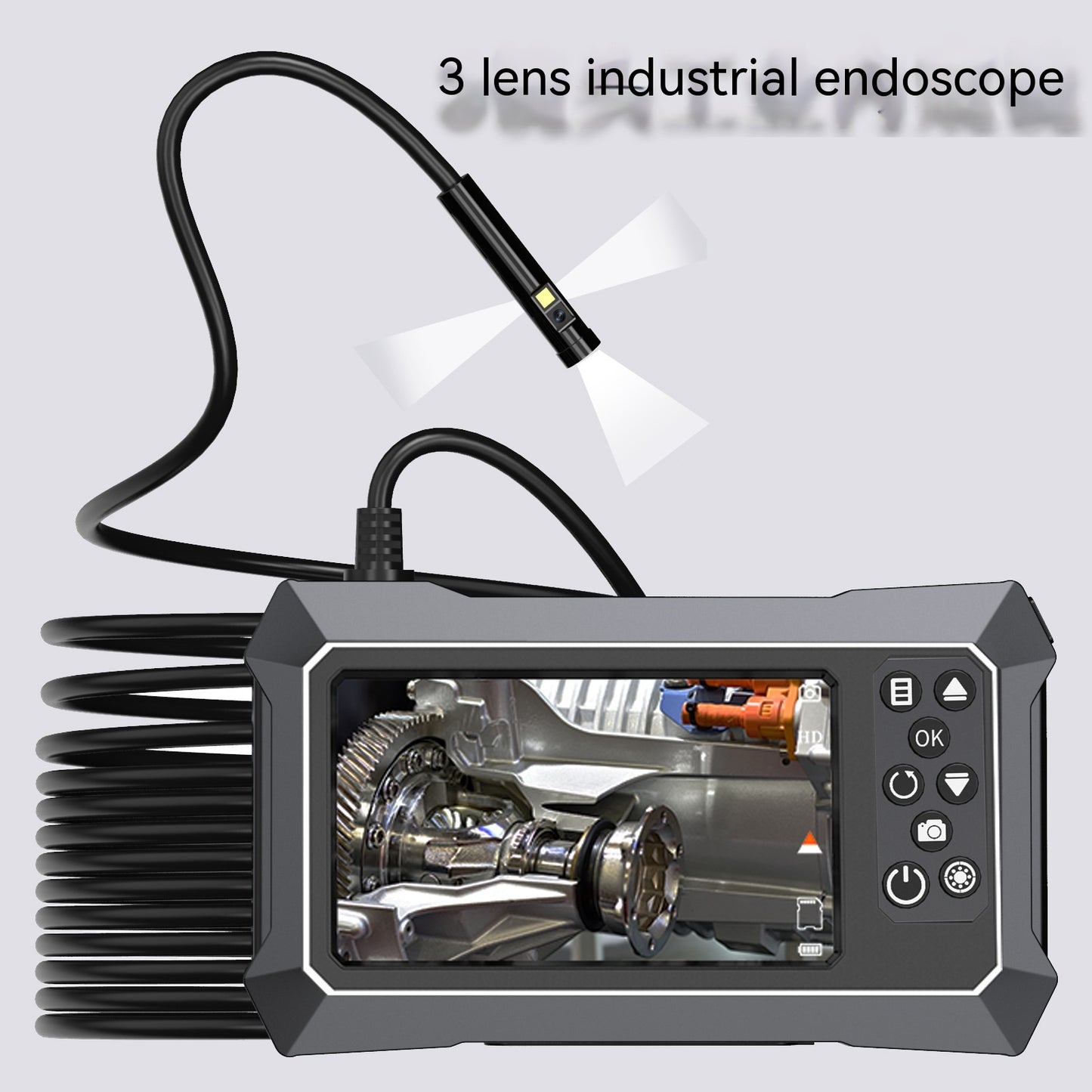 Endoscope industriel de réparation automatique de tube pliable avec écran