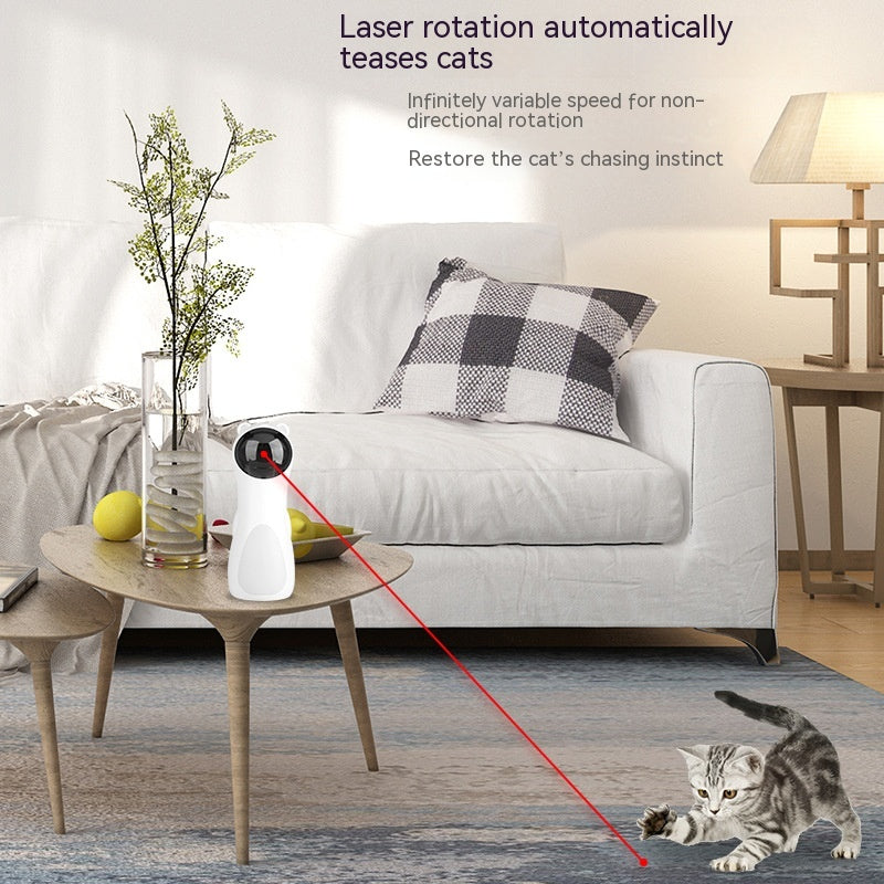 Jouet intelligent Teaser laser automatique pour chat Little Bear