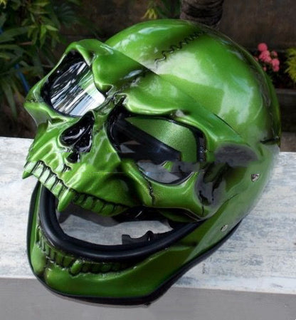 Máscara de casco con cabeza de calavera para Halloween, estilo europeo y americano