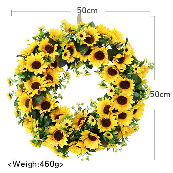 Simulation Sunflower Home Garland Door Decoration