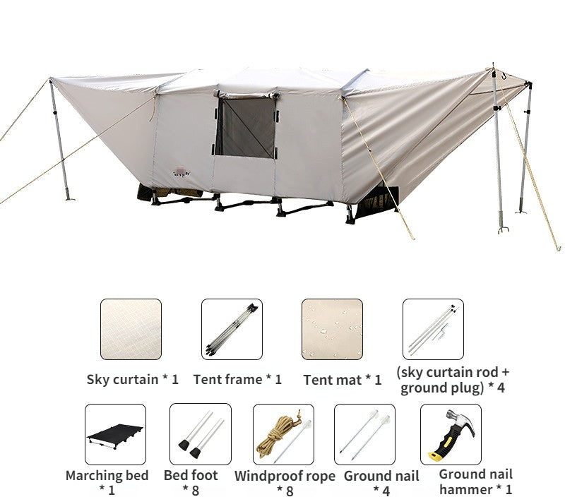 Outdoor Camping Off-site Two-person Tunnel Folding Tent