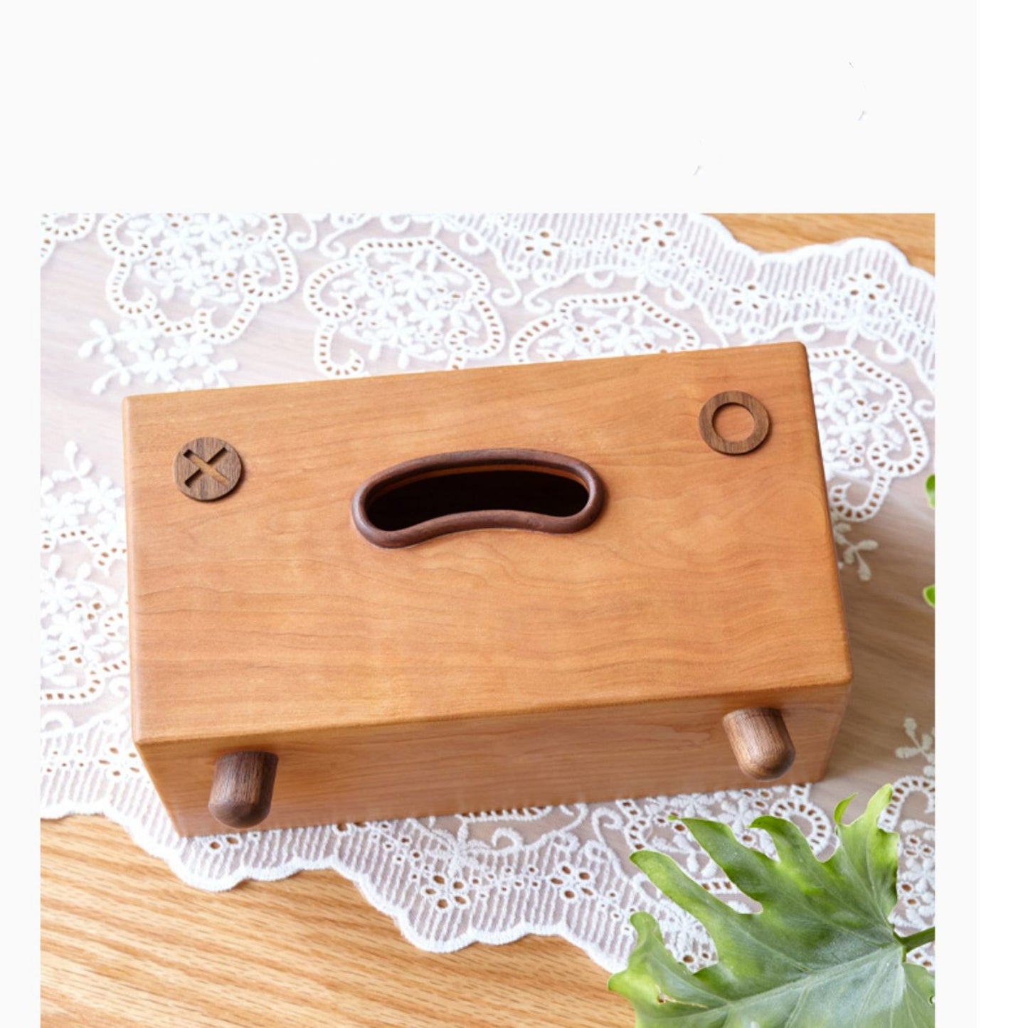 Creative Solid Wood Tissue Box Walnut Wood