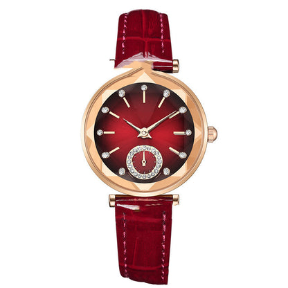 Montre de ceinture à motif de nœud en bambou brillant Simple pour femmes