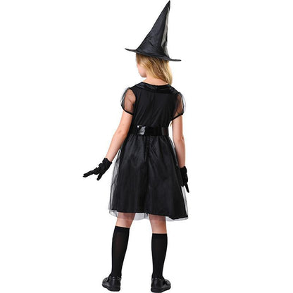 Costume de jeu de rôle de sorcière pour enfants d'Halloween