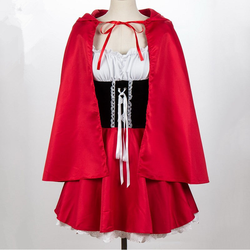 European And American Game Uniform 9 Size Little Red Riding Hood Halloween Party Role-playing Costume