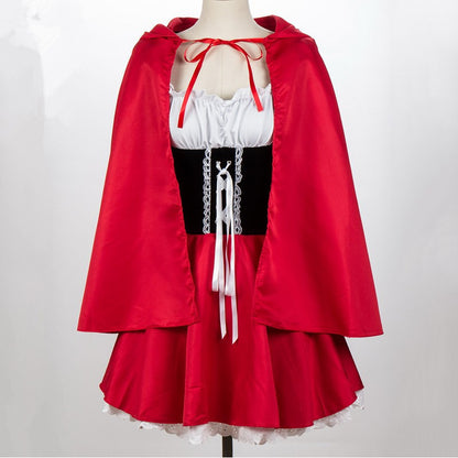 Uniforme de jeu européen et américain 9 taille Petit Chaperon rouge Costume de jeu de rôle de fête d'Halloween