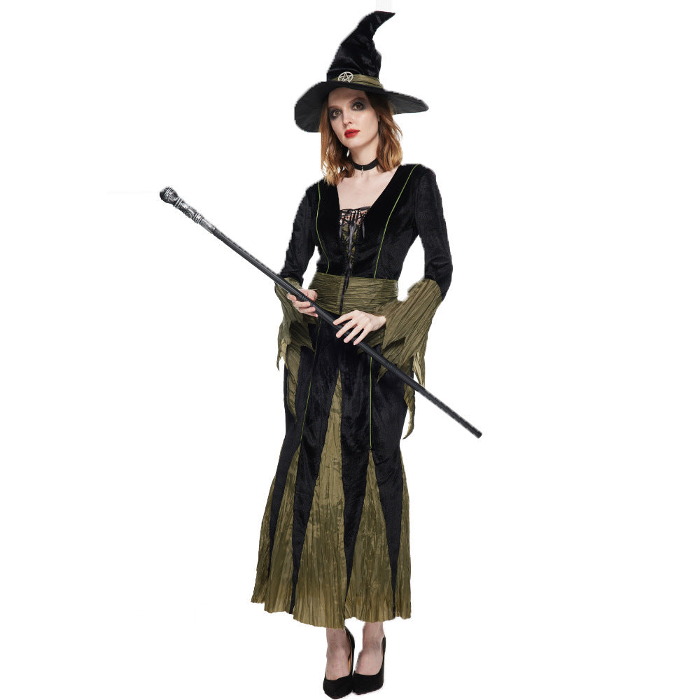 Ropa de cosplay de bruja malvada de Halloween