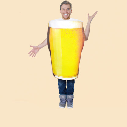 Halloween Beer Mug Costume Cosplay Funny