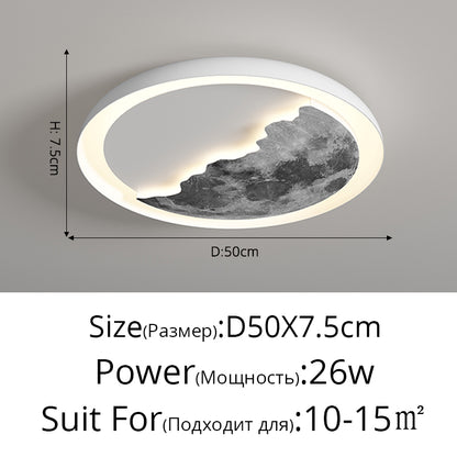 Planeta Luna Lámpara De Techo Dormitorio Creativo