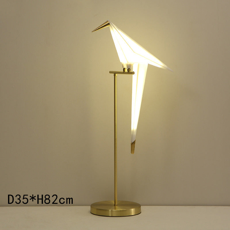 Postmodern Minimalist Thousand Paper Crane Table Lamp Design