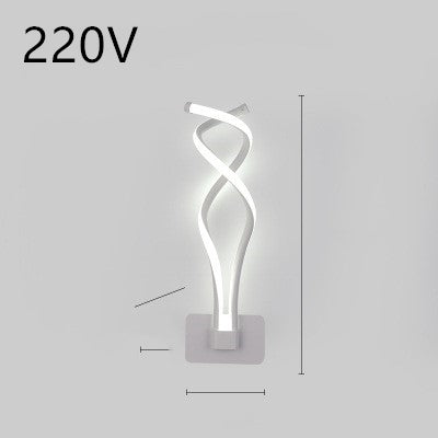 Lampe murale led nordique minimaliste, lampe de chevet pour chambre à coucher