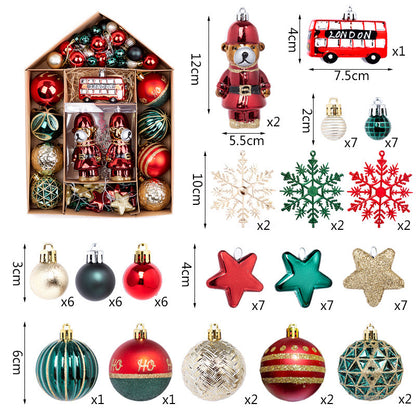 Special-shaped Painted Hanging Ball Christmas Tree Hanging Decorations