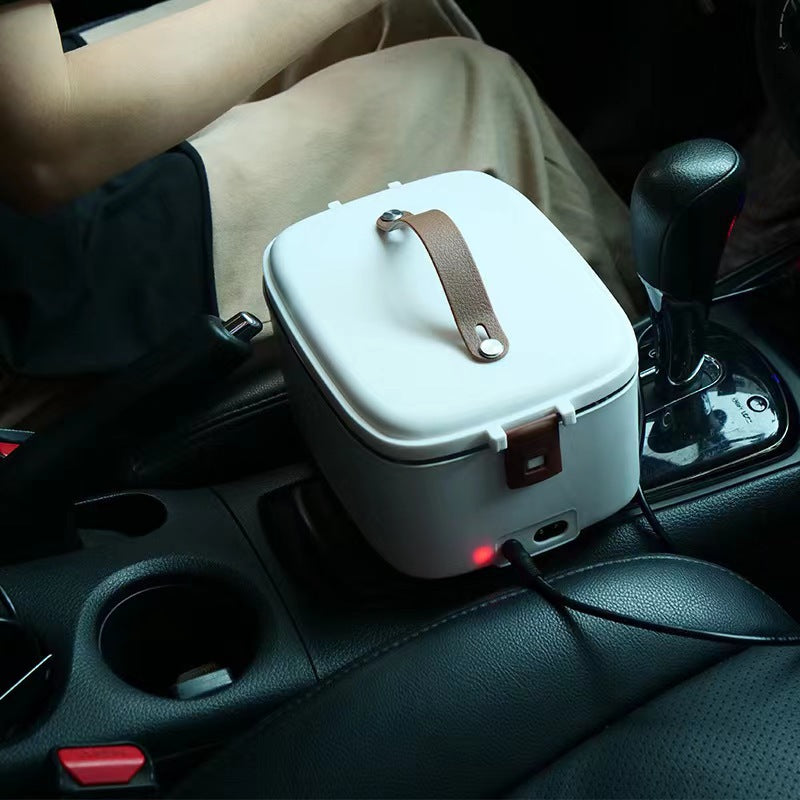 Boîte à lunch chauffante en acier inoxydable domestique montée sur voiture