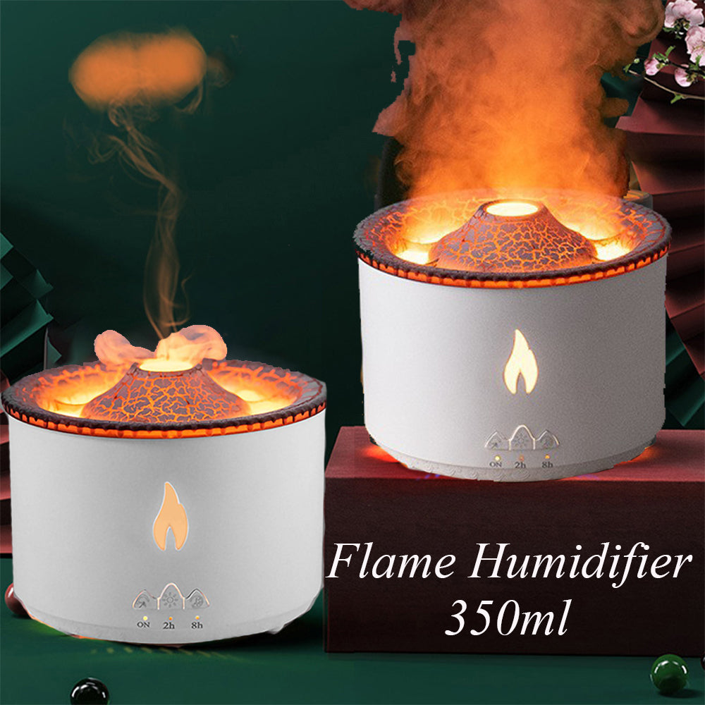 Humidificateur d'huile essentielle ultrasonique créatif, Machine d'aromathérapie volcanique, diffuseur d'humidificateur de flamme d'air de méduse