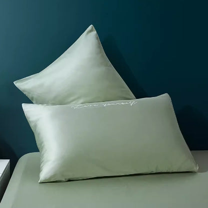 Funda de almohada corta Tencel Plain de los años 60 con recambios