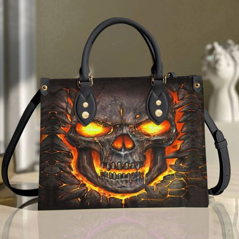 Sac fourre-tout à motif de crâne d'Halloween à la mode