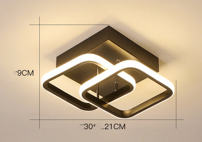 Luz del pasillo del porche del vestíbulo de entrada minimalista moderno