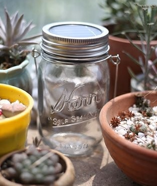 Solar Mason Jar Light Decoración Mason Jar Light Luz colgante para exteriores Mason Jar Light String