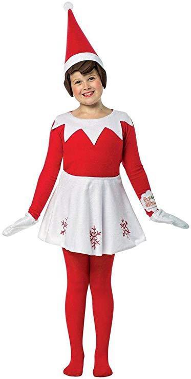 Halloween Elf Costumes On The Christmas Shelf